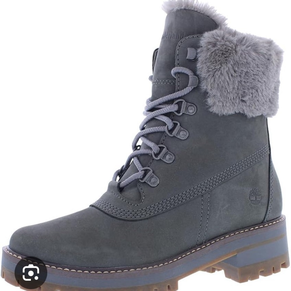 Timberland Women's Charcoal Fur-Lined Boots